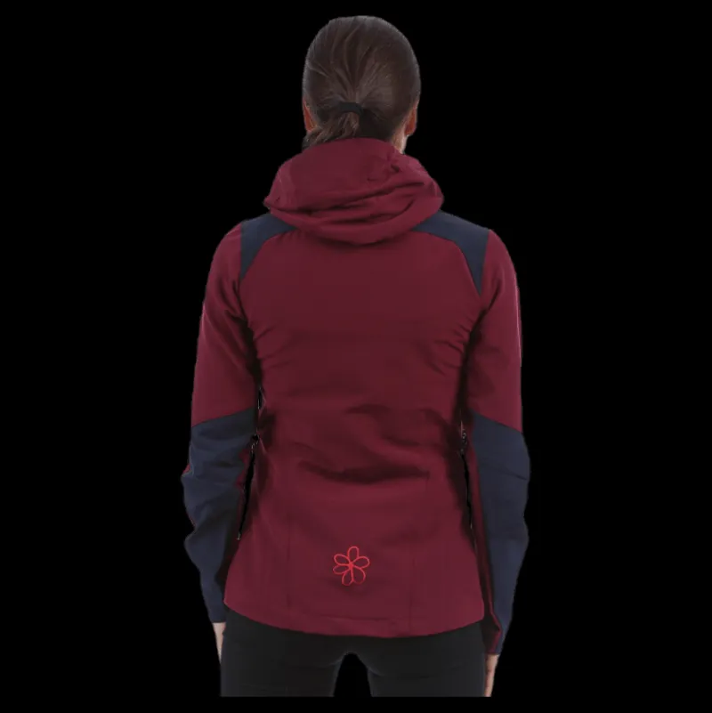 New Bergans of Norway Cecilie Mountaineering Jacket Grey/Red Grå och Röd