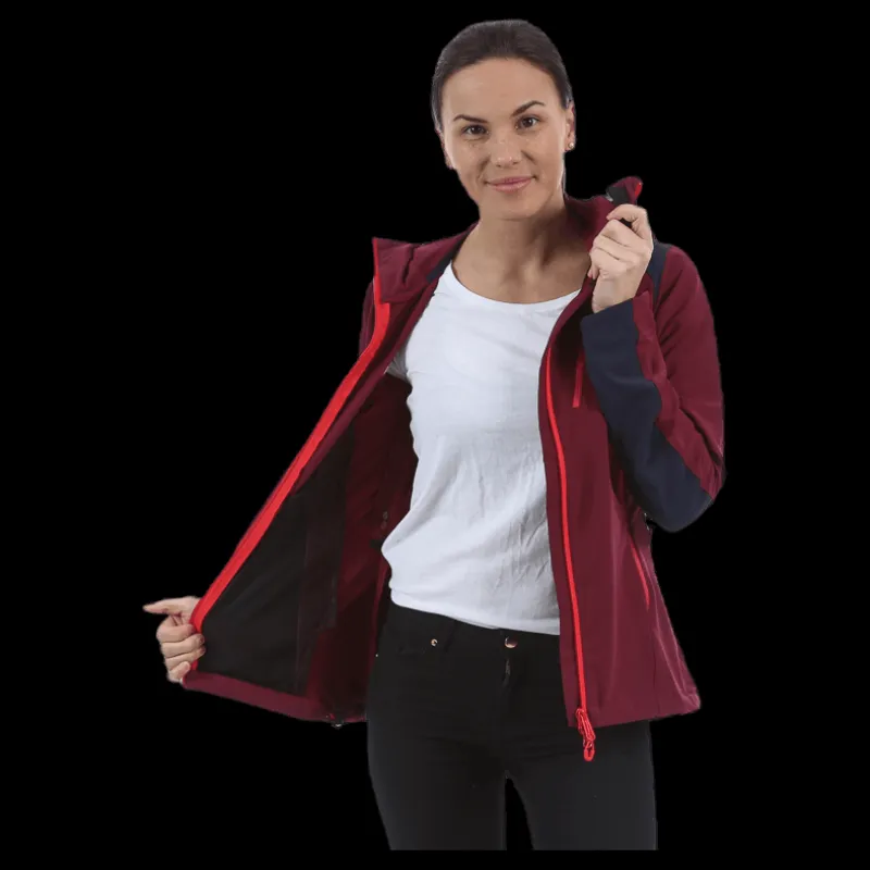 New Bergans of Norway Cecilie Mountaineering Jacket Grey/Red Grå och Röd