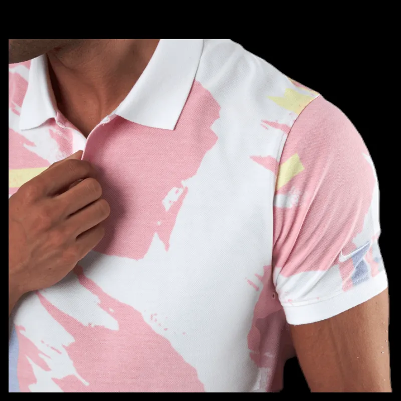 Nike Challenge Court Polo White/Red Flerfärgad Hot