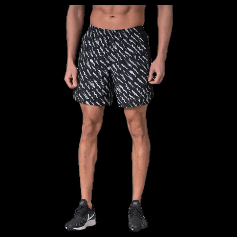 Hot Nike Challenger Short 7in Pr Black Flerfärgad
