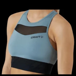 Hot Craft Charge Cropped Mesh Singlet Grey Grå