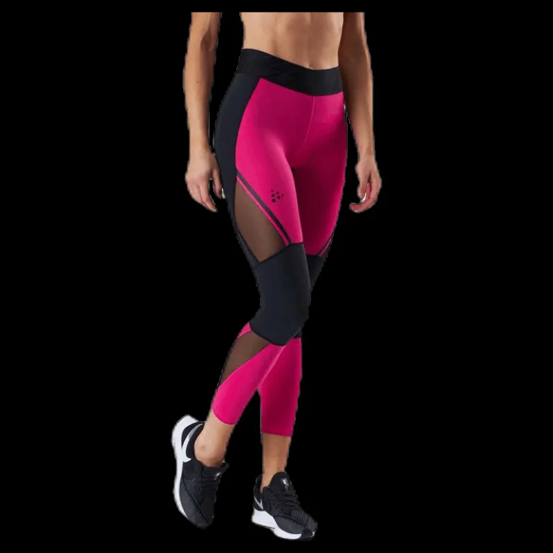 Sale Craft Charge Mesh Tights Pink/Black Rosa och Svart