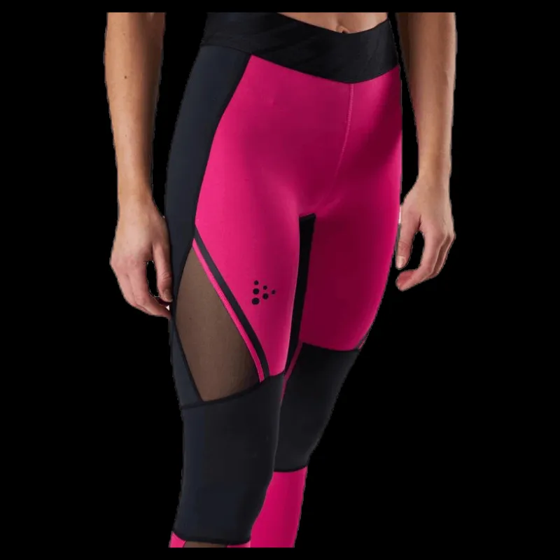 Sale Craft Charge Mesh Tights Pink/Black Rosa och Svart