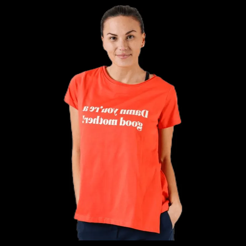 Boob Chari Mother Tee Red Röd Discount