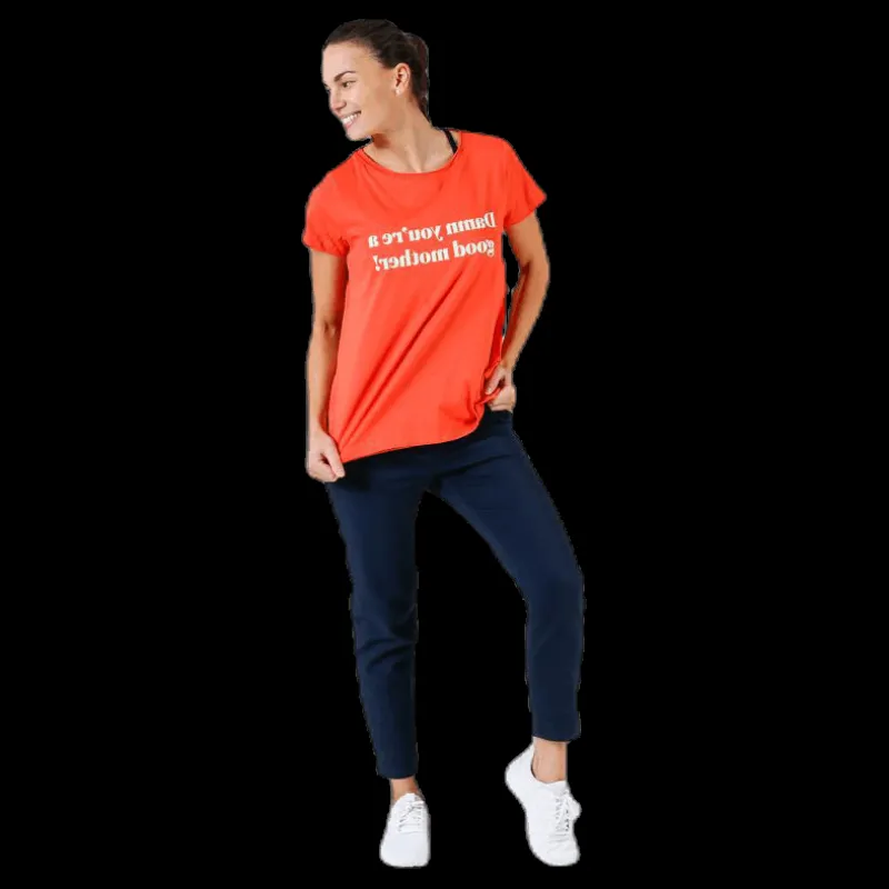 Boob Chari Mother Tee Red Röd Discount