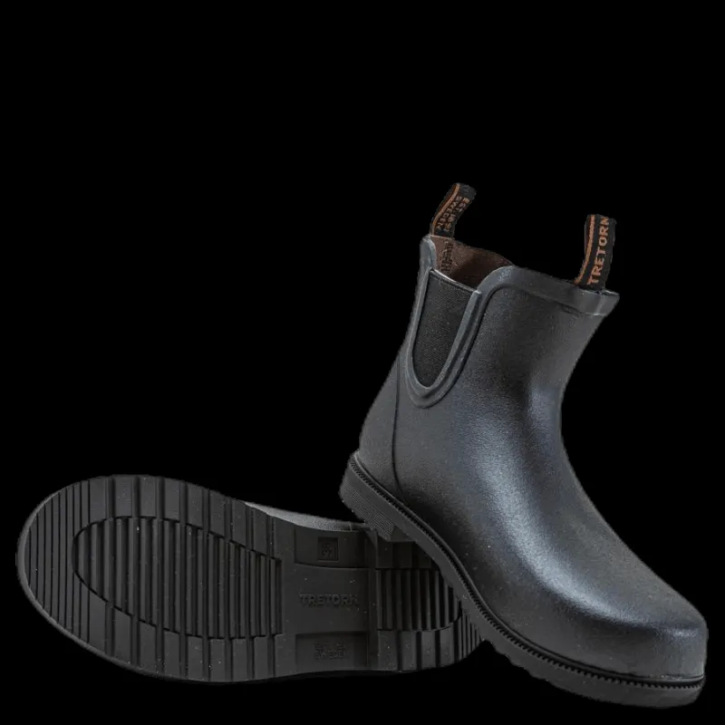 Discount Tretorn Chelsea Classic Junior Black Svart