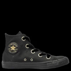 Best Converse Chuck Taylor All Star Hi Big Eyelets Black Svart