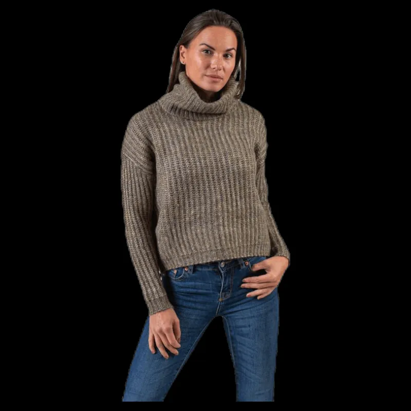 Best Only Chunky L/S Rollneck Pullover Beige