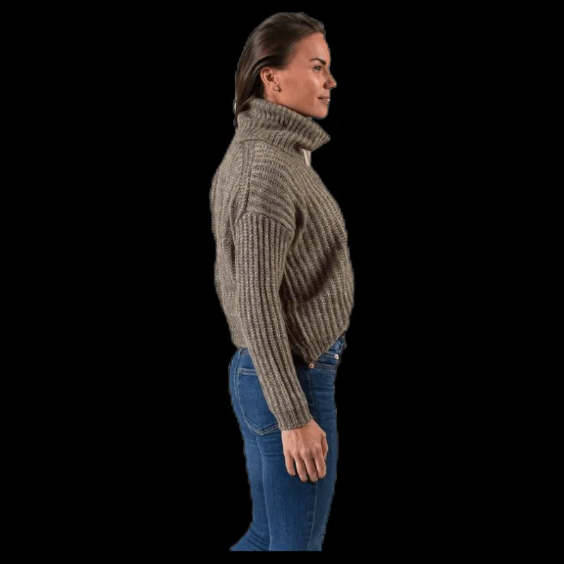 Best Only Chunky L/S Rollneck Pullover Beige