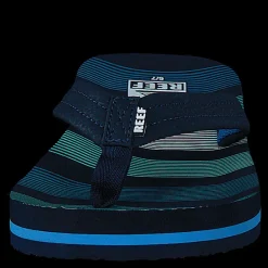 Reef Ci4148 Kids Ahi Deep Sea Stripes Turkos och Svart Clearance
