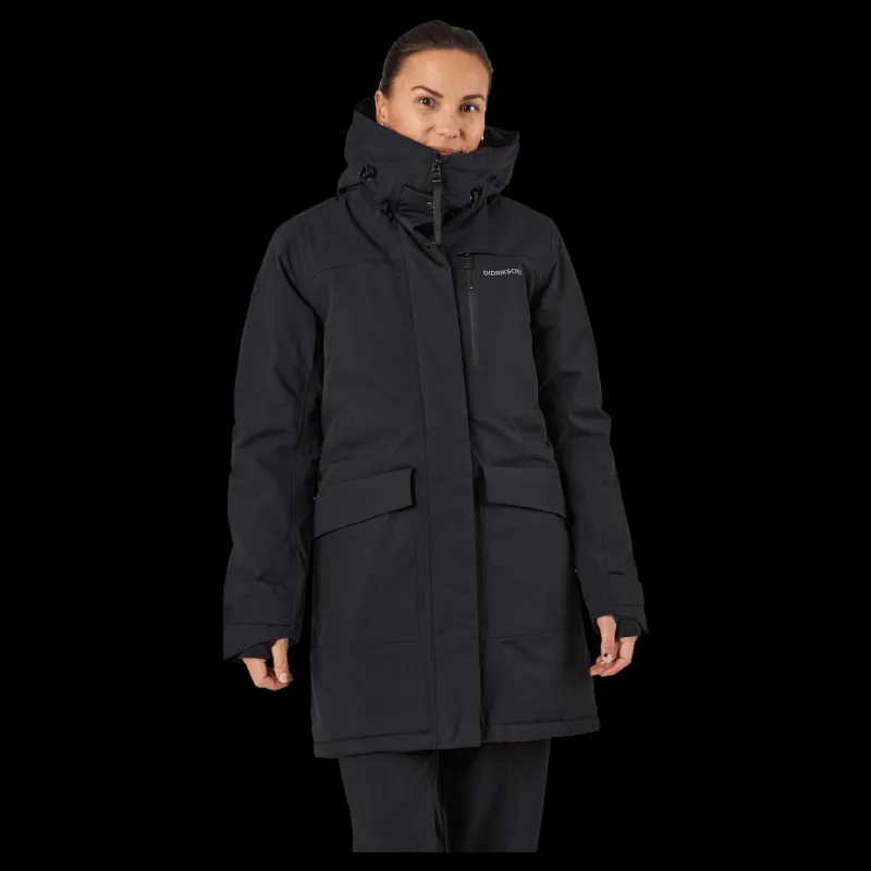 Sale Didriksons Ciana Wns Parka 2 Black Svart
