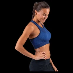 Clearance Nike City Ready Seamless Bra Blue Blå