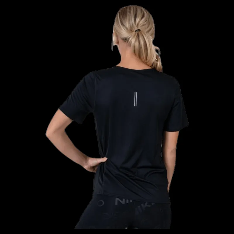 Nike City Sleek SS Top Black Svart Discount