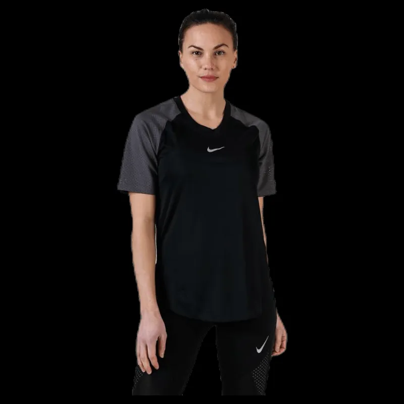 Nike City Sleek Top SS Cool Black/Grey Svart Discount
