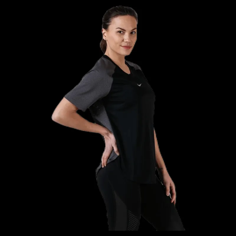 Nike City Sleek Top SS Cool Black/Grey Svart Discount