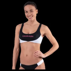 Calvin Klein Ck Blocking Bralette Black Svart Outlet