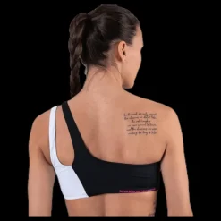 Calvin Klein Ck Blocking One Shoulder Bandeau Black Svart Sale