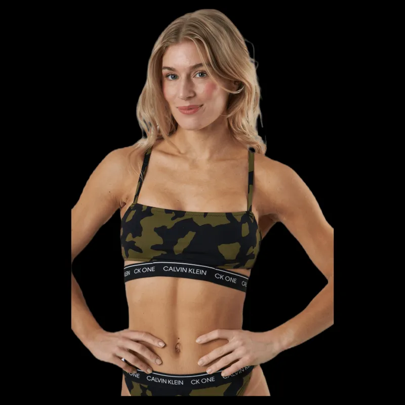 Clearance Calvin Klein Ck One Wb-Bralette-Rp Patterned Mönstrad