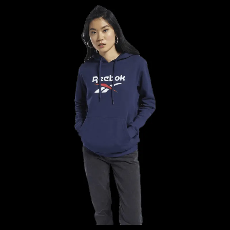 Reebok Classic Cl F Big Logo Hoodie Ft Blue Blå