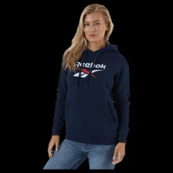 Reebok Classic Cl F Big Logo Hoodie Ft Blue Blå