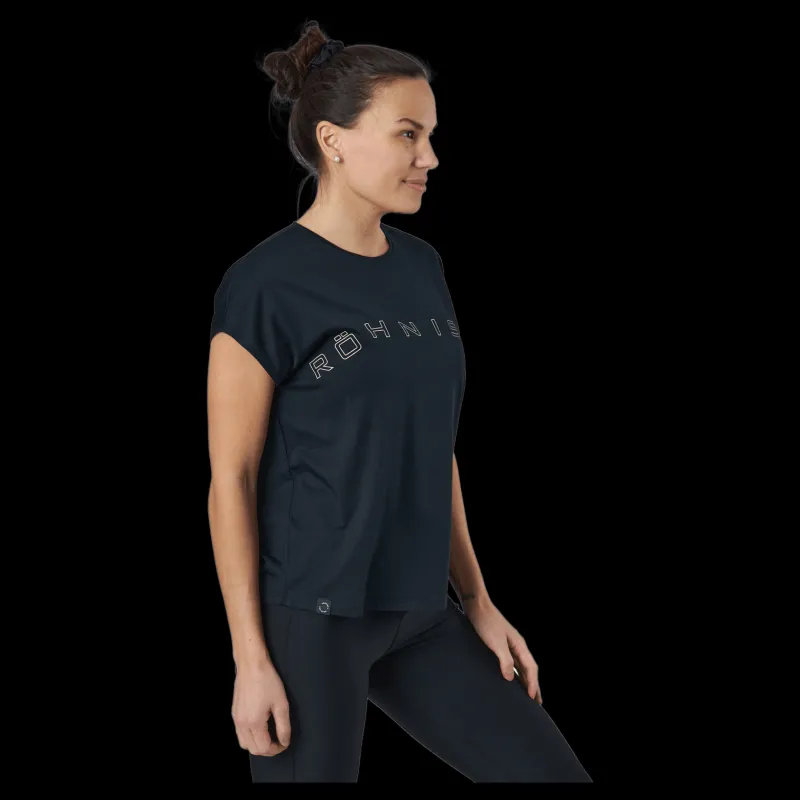 Röhnisch Clara Loose Tee Black Svart Clearance