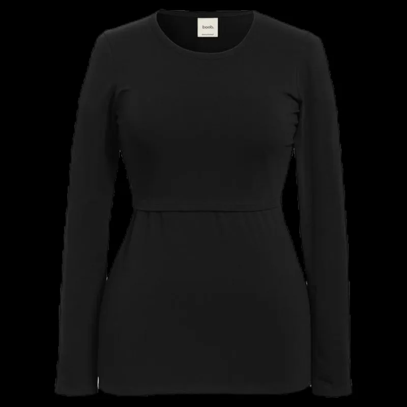 Boob Classic LS Top Black Svart New