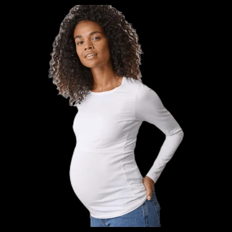 Boob Classic LS Top White Vit Best