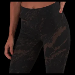 Casall Classic Printed 7/8 Tights Brown/Black Brun och Svart Discount
