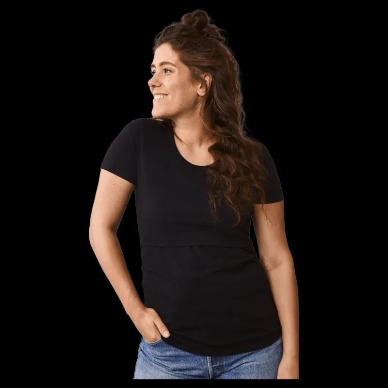 Boob Classic SS Top Black Svart Best