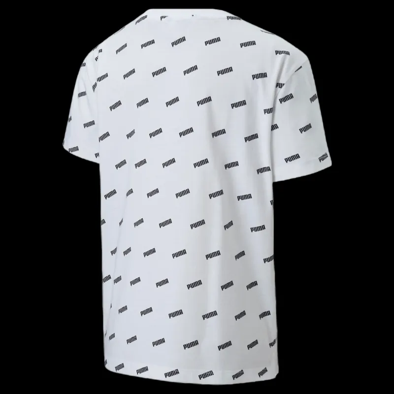 Discount Puma Classics Graphics Tee G White/Black Vit