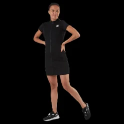 Puma Classics Ribbed Tight Ss Dress Black Svart New