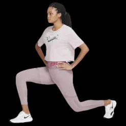 Nike Cln Nvlty Tight 7/8 Silver/Red Rosa Sale