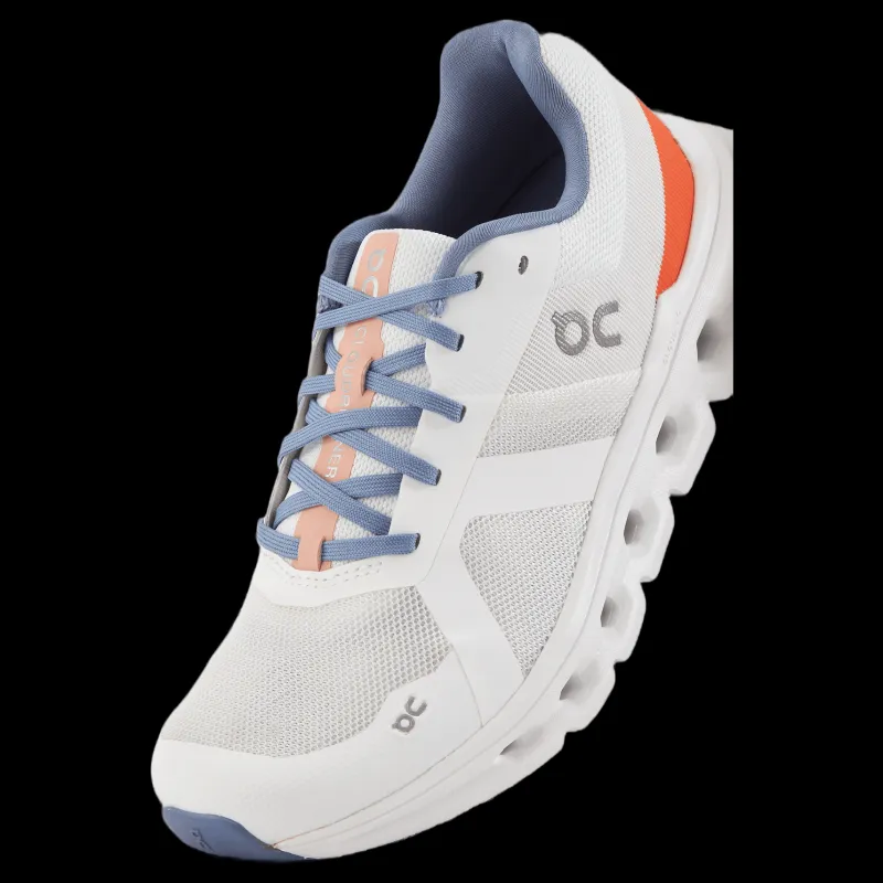 On Cloudrunner Undyed-white | Flame Vit