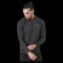 Outlet Puma Golf Cloudspun Crewneck Puma Black Heather Grå