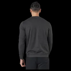 Outlet Puma Golf Cloudspun Crewneck Puma Black Heather Grå