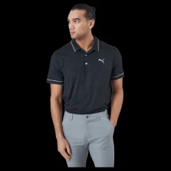 Puma Golf Cloudspun Monarch Polo Puma Black Heather-high Rise Svart Online
