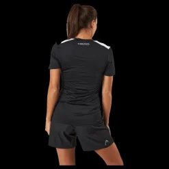 Head Club 22 Tech T-shirt Women Black Svart