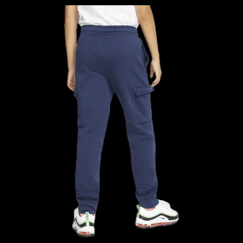 New Nike Club Cargo Pant Junior Blue Blå