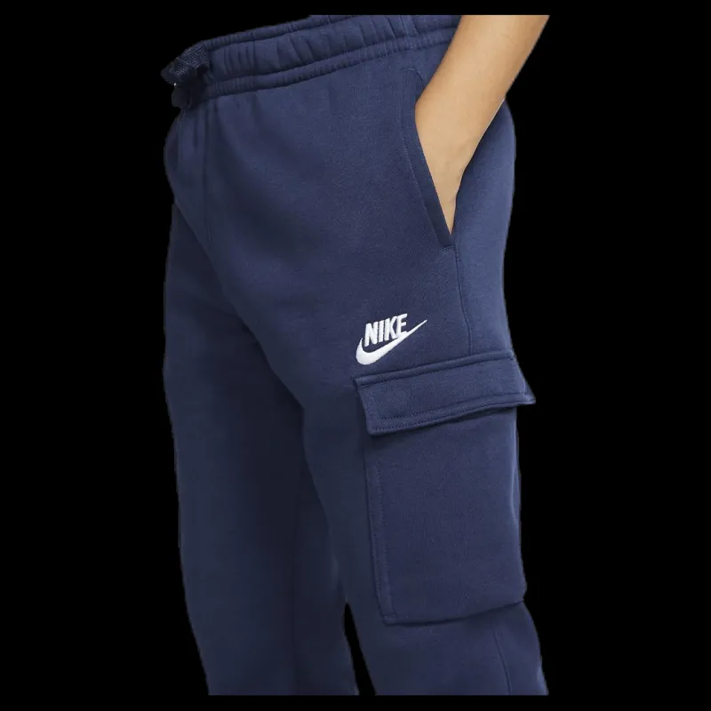New Nike Club Cargo Pant Junior Blue Blå