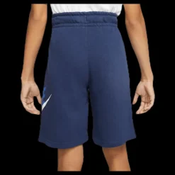 Hot Nike Club Fleece Shorts Junior Blue/White Blå