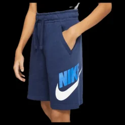 Hot Nike Club Fleece Shorts Junior Blue/White Blå