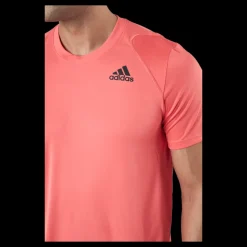 adidas Tennis Club 3-stripe Tee 000/red Rosa Online