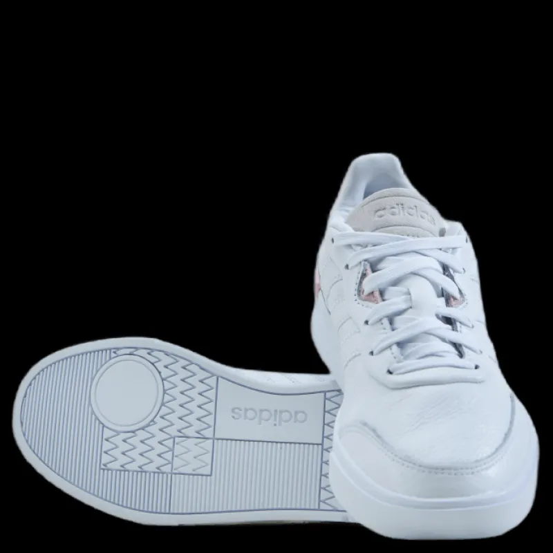adidas Clubcourt Shoes Cloud White / Cloud White / Clear Pink Vit Discount