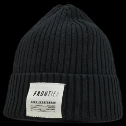 Sale FRONTIER Cod Beanie Black Svart