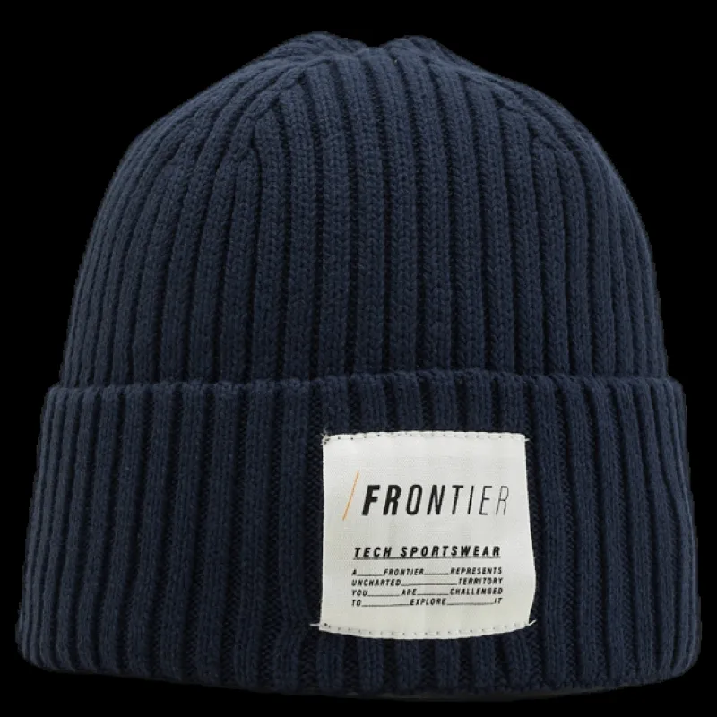 Outlet FRONTIER Cod Beanie Blue Blå