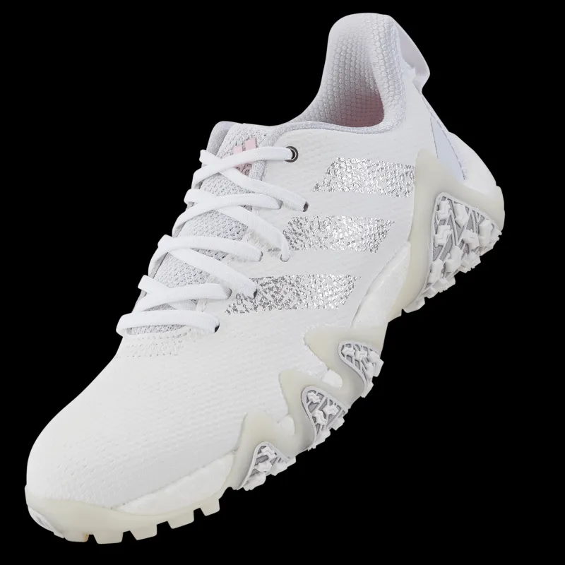 Discount adidas Codechaos 22 Spikeless Golf Shoes Cloud White / Silver Metallic / Clear Pink Vit