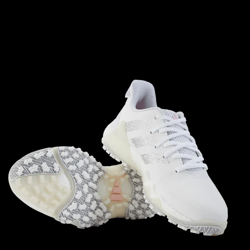 Discount adidas Codechaos 22 Spikeless Golf Shoes Cloud White / Silver Metallic / Clear Pink Vit