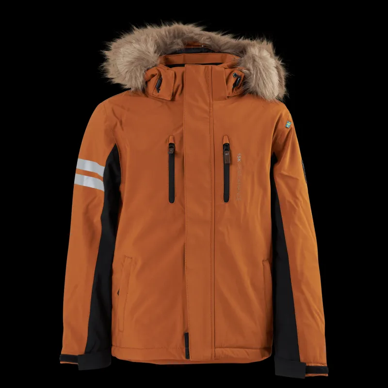 Lindberg Colden Jacket Sudan Brown Orange Discount