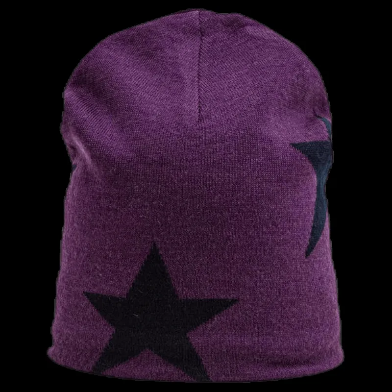 Molo Colder Star Beanie Purple/Black Lila och Svart New