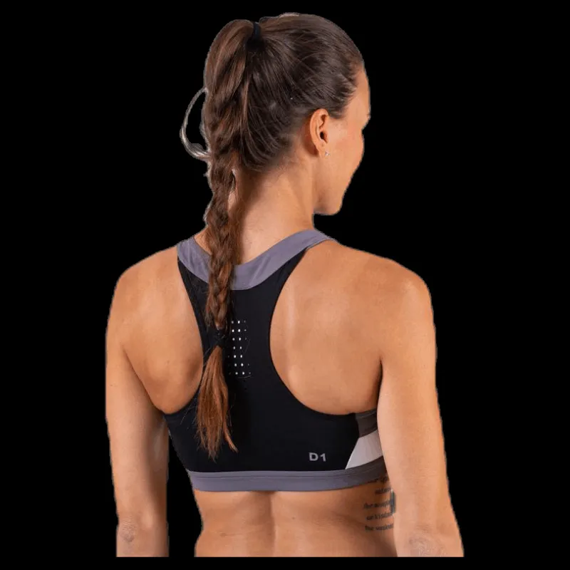 Outlet ASICS Color Block Bra 2 Black Svart
